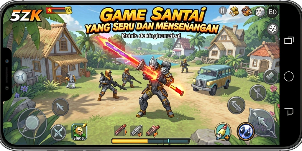 Screenshot gameplay 5ZK yang menarik dan seru.