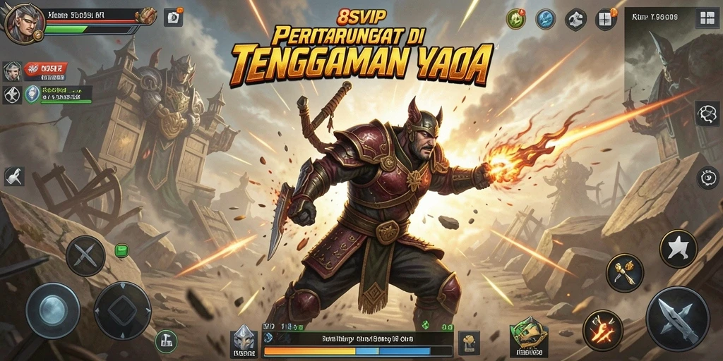 Tangkapan layar menampilkan pertarungan epik dalam 8SVIP.