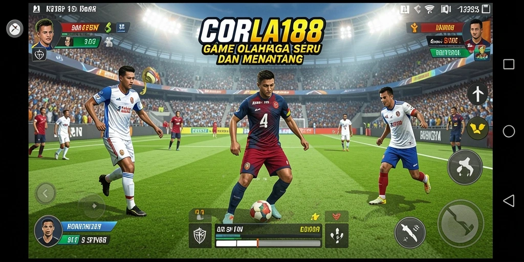 Tampilan menarik dari gameplay olahraga dalam CORLA188.