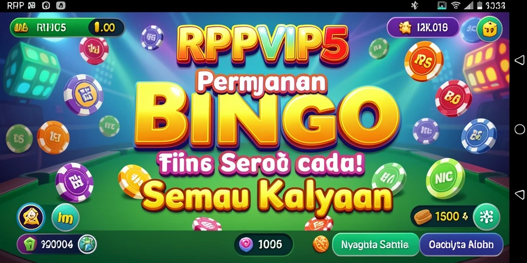 Screenshot gameplay RPVIP5 yang menunjukkan suasana seru permainan Bingo.