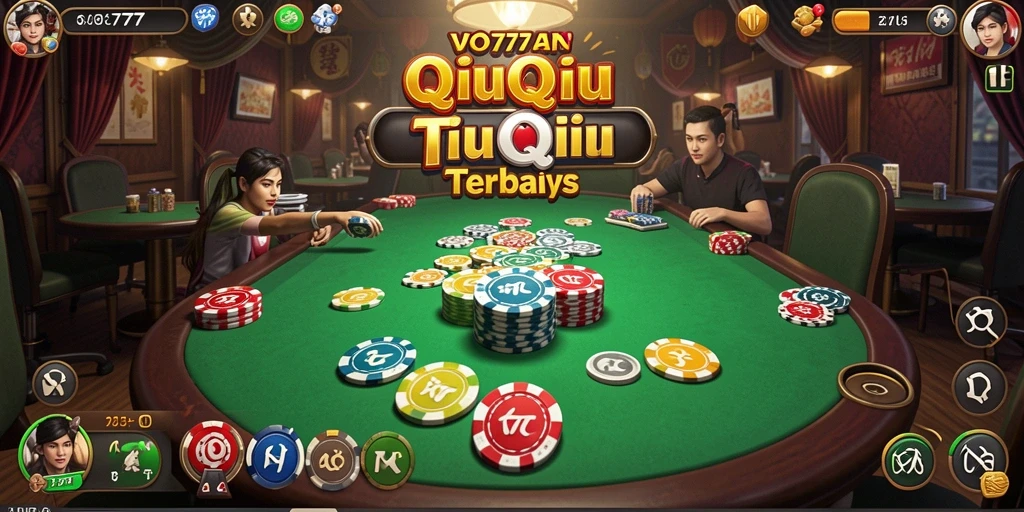 Tampilan gameplay QiuQiu yang seru dan interaktif.